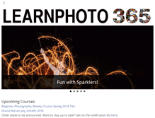 Tablet Screenshot of learnphoto365.com